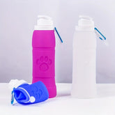 Collapsible Silicone Water Bottle Leakproof Travel